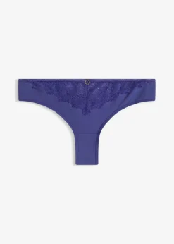 bonprix Wäsche·Dessous|Wäsche·Höschen|Brazilslip aus edler Spitze dunkelpazifik