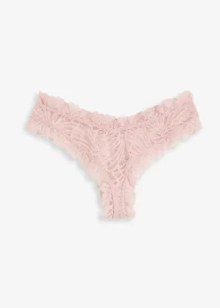 bonprix Wäsche·Dessous|Wäsche·Höschen|Brazilslip aus Spitze hellrosa