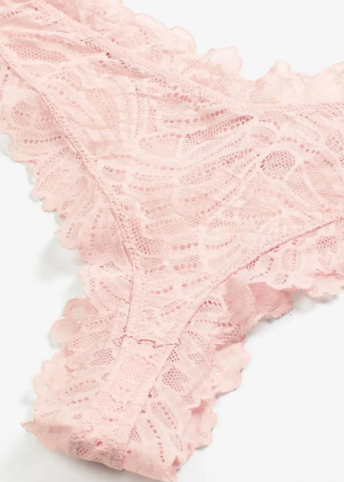 bonprix Wäsche·Dessous|Wäsche·Höschen|Brazilslip aus Spitze hellrosa