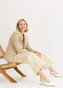 bonprix Bekleidung·Kleider|Hosen|Bundfaltenhose aus Baumwollstretch hellsand