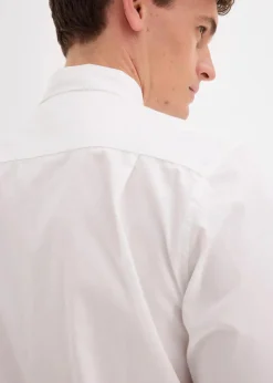 bonprix Große Größen|Hemden|Business-Hemd aus reiner Baumwolle, Regular Fit weiß