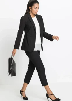 bonprix Bekleidung·Kleider|7/8-Business-Hose schwarz