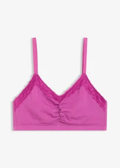 Bustier mit Bio-Baumwolle und Spitze|bonprix Online