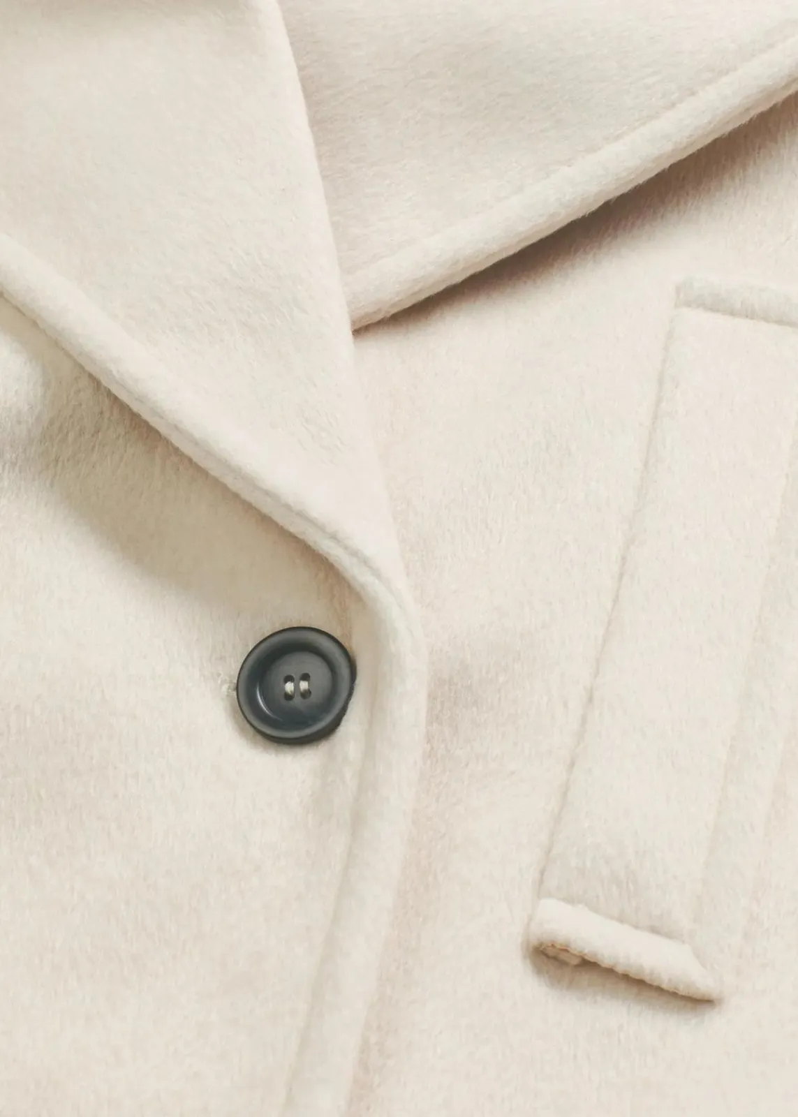 bonprix Bekleidung·Hosen|Jacken & Mäntel|Cabanjacke in Wolloptik kieselbeige meliert