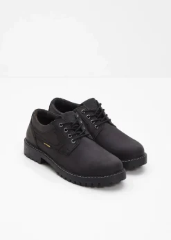 Camel Active Slipper & Halbschuhe|Schnürschuhe aus Leder schwarz