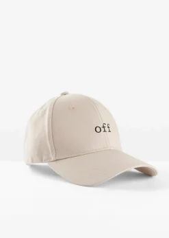 bonprix Mützen, Caps & Hüte|Cap mit Stickerei beige