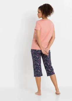 Capri Pyjama aus reiner Baumwolle (2er Pack)|bonprix Clearance