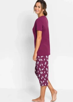 Capri Pyjama mit kurzen Ärmeln|bonprix Online