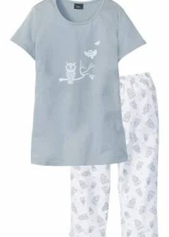 Capri Pyjama mit kurzen Ärmeln|bonprix Discount