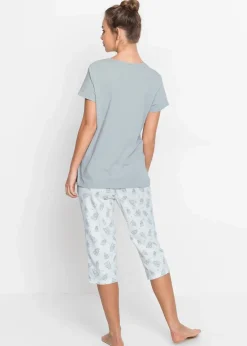 Capri Pyjama mit kurzen Ärmeln|bonprix Discount