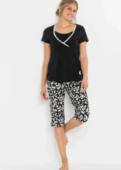 Capri Still Pyjama mit Bio-Baumwolle|bonprix Outlet