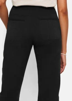 bonprix Bekleidung·Kleider|Hosen|Caprihose mit Bindeband schwarz