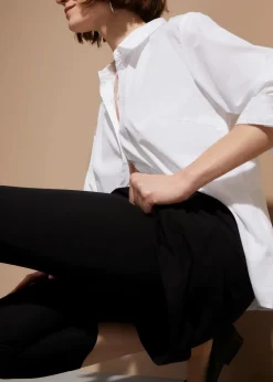 bonprix Bekleidung·Kleider|Nachhaltigere Materialien|Capri-Leggings mit Rock aus elastischem Baumwoll-Mix schwarz