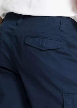 bonprix Große Größen|Shorts|Cargo-Bermuda aus reiner Baumwolle, Relaxed Fit dunkelblau