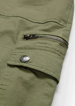 Cargohose aus Baumwolle, Mid Waist|bonprix