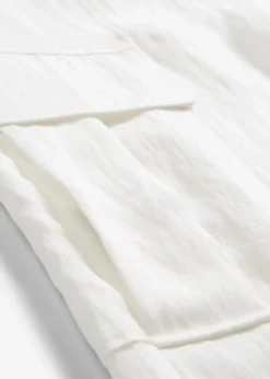 bonprix Hosen|Cargohose aus fließendem Lyocell-Mix wollweiß