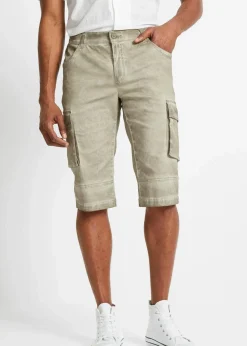 Cargo-Long-Stretch-Bermuda mit Komfortschnitt, Regular Fit|bonprix Sale