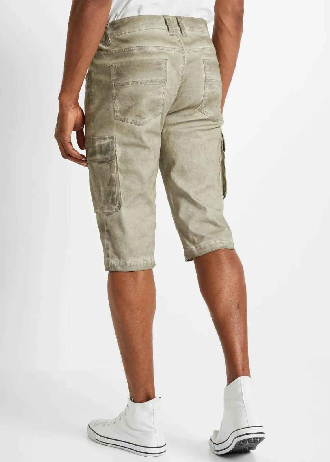 Cargo-Long-Stretch-Bermuda mit Komfortschnitt, Regular Fit|bonprix Sale