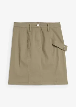 bonprix Röcke|Bekleidung·Sportbekleidung|Cargorock oliv