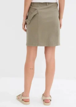 bonprix Röcke|Bekleidung·Sportbekleidung|Cargorock oliv