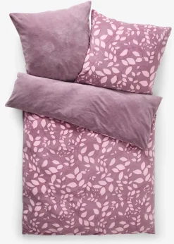 bonprix Bettwäsche|Cashmere Touch Wendebettwäsche mit floralem Design altrosa