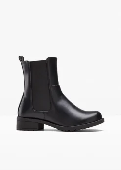 bonprix Stiefeletten|Boots|Chelsea-Boots schwarz