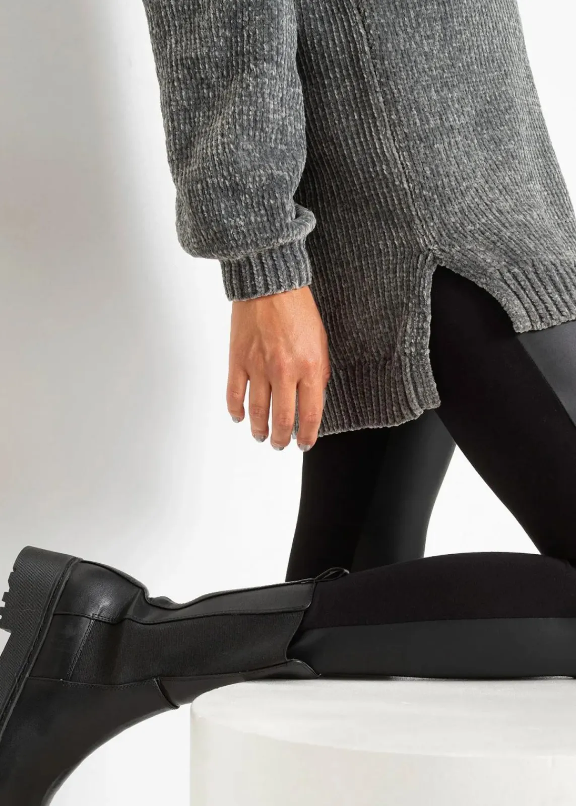 Chenille-Longpullover|bonprix Hot