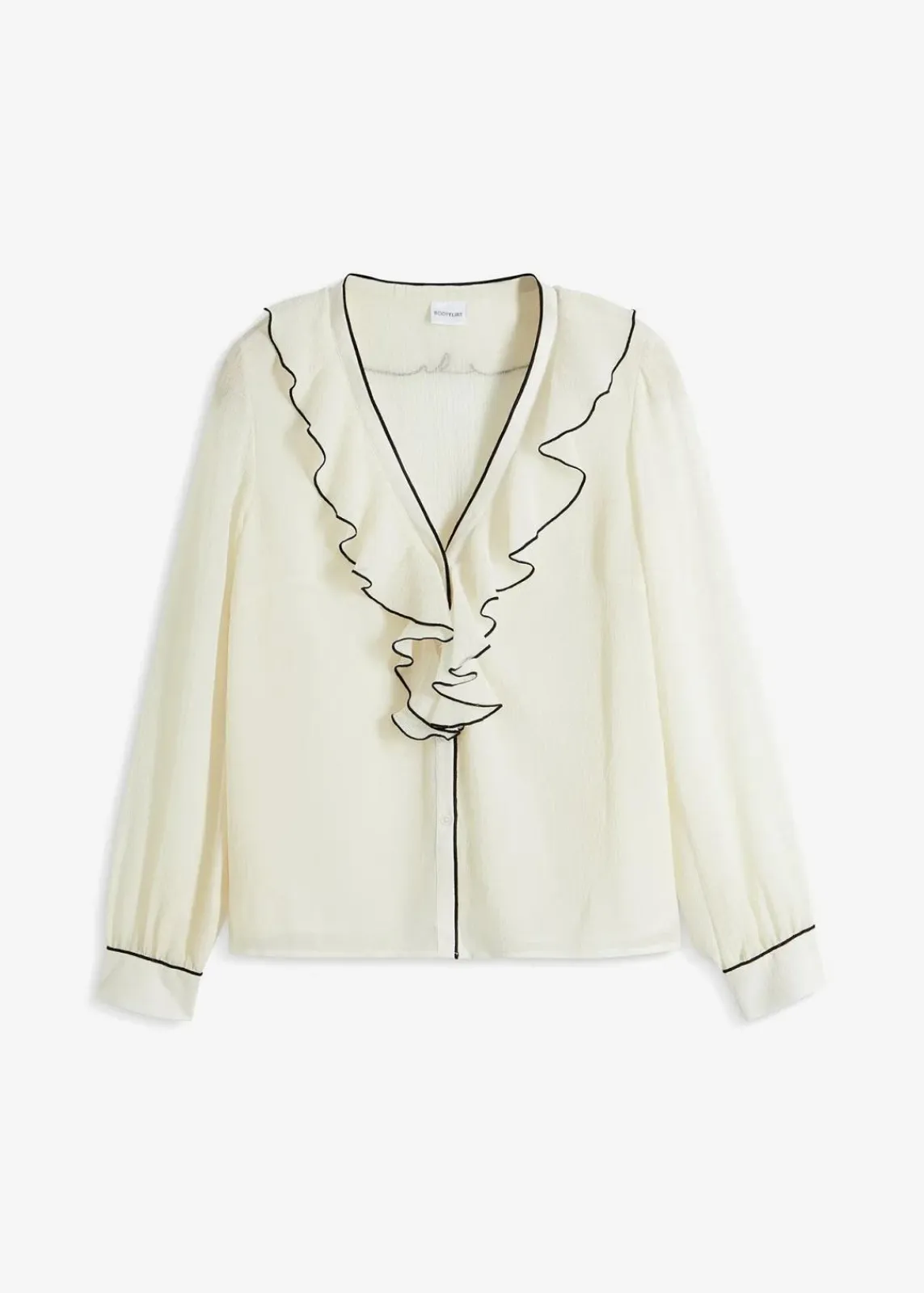 bonprix Bekleidung·Jacken & Mäntel|Blusen & Tuniken|Chiffonbluse wollweiß