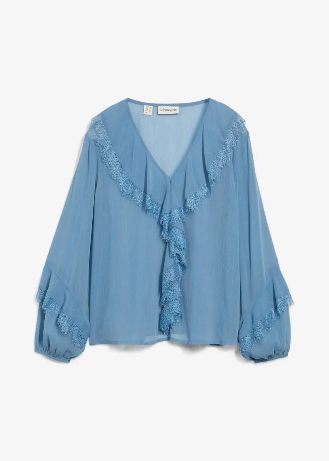 bonprix Bekleidung·Jacken & Mäntel|Blusen & Tuniken|Chiffonbluse wellenblau