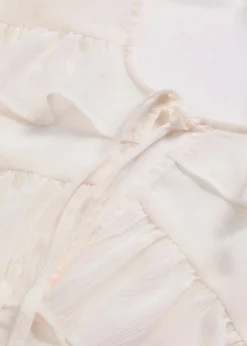 bonprix Blusen & Tuniken|Bekleidung·Jacken & Mäntel|Chiffonbluse mit Volants wollweiß