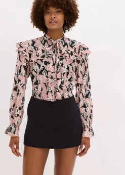 Chiffonbluse mit Volants|bonprix