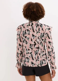 Chiffonbluse mit Volants|bonprix