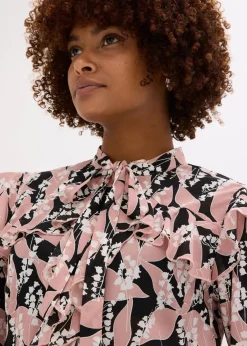 Chiffonbluse mit Volants|bonprix