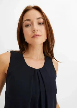 bonprix Nachhaltigere Materialien|Kleider|Chiffon-Kleid dunkelblau