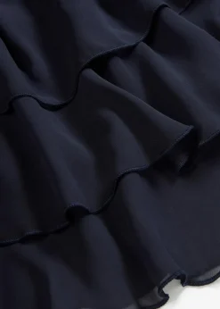 bonprix Nachhaltigere Materialien|Kleider|Chiffon-Kleid dunkelblau