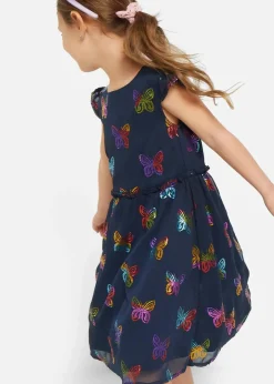 bonprix Mädchen 2-8 Jahre·Kleider & Röcke|Chiffonkleid in A-Linie dunkelblau