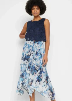 Chiffonkleid mit feiner Spitze|bonprix Hot