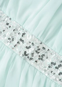 bonprix Mädchen 9-16 Jahre·Kleider & Jumpsuits|Chiffonkleid mit Paillettenband pastellmint
