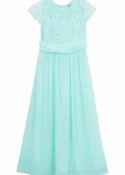 Chiffonkleid mit Spitze|bonprix