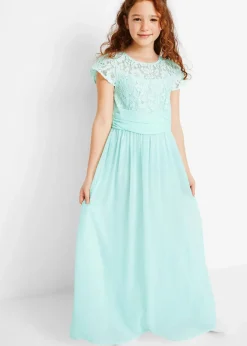 Chiffonkleid mit Spitze|bonprix