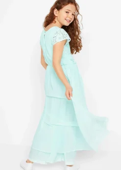 Chiffonkleid mit Spitze|bonprix