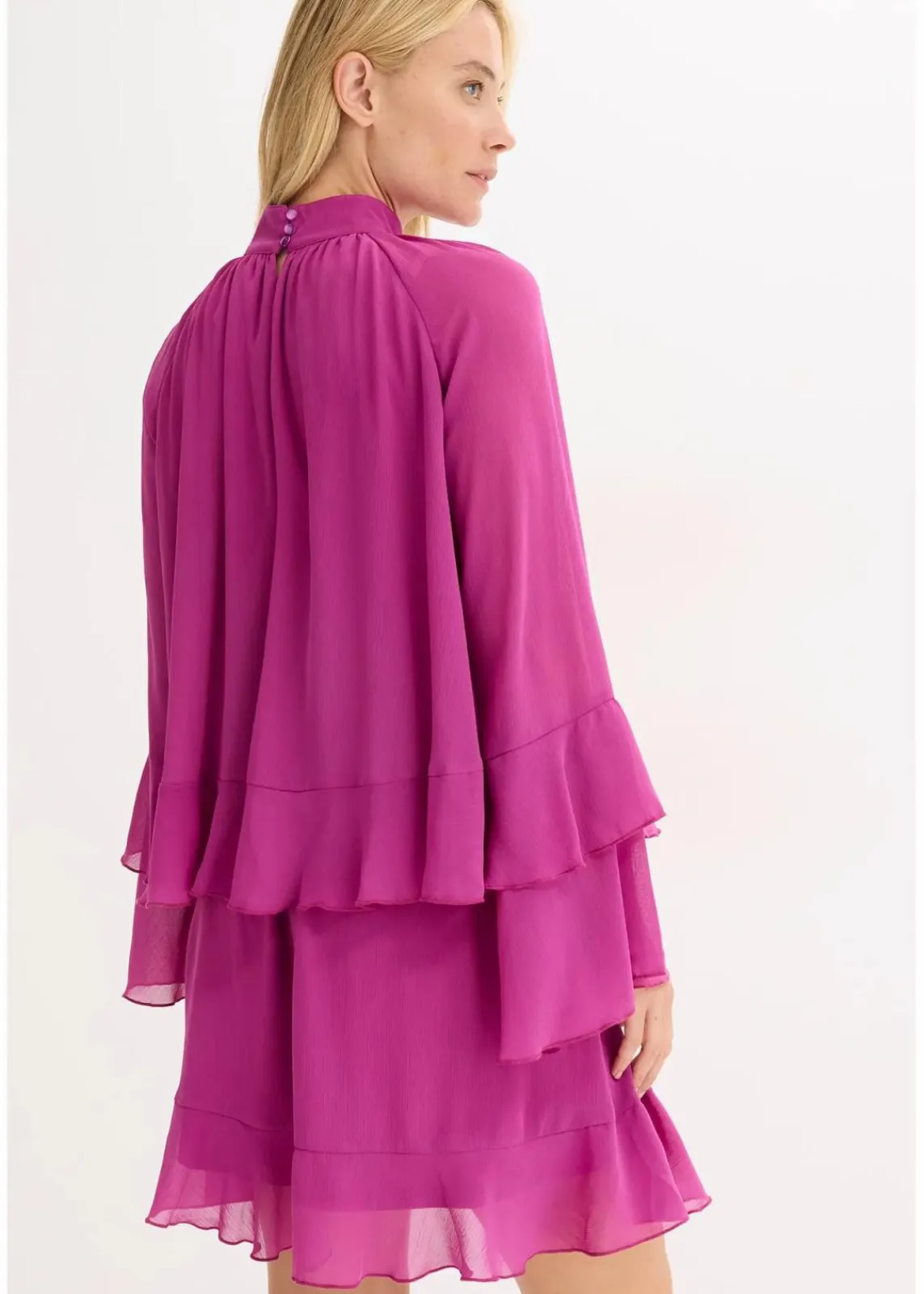 Chiffonkleid mit Volants|bonprix Online