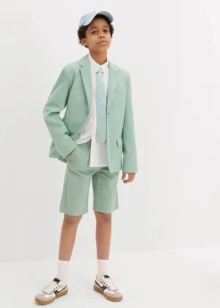 bonprix Jungen 9-16 Jahre·Shorts|Chino-Bermuda aus reiner Baumwolle mit verstellbarem Bund, Regular Fit pastellgrün