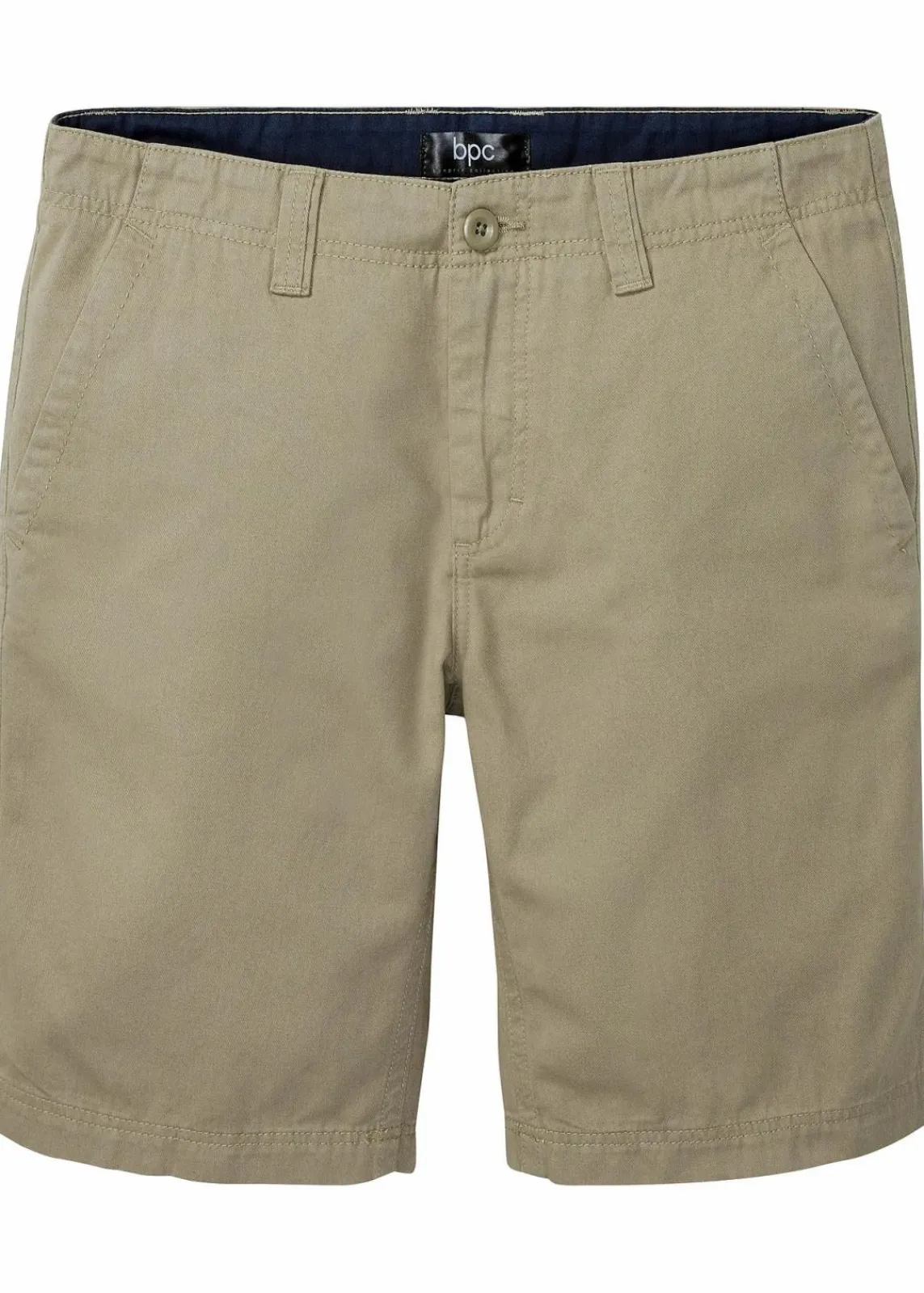 bonprix Hosen|Basics|Chino-Bermuda aus reiner Baumwolle, Regular Fit new khaki