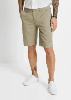 bonprix Hosen|Basics|Chino-Bermuda aus reiner Baumwolle, Regular Fit new khaki