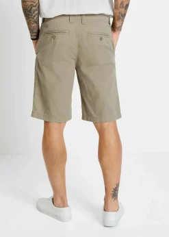 bonprix Hosen|Basics|Chino-Bermuda aus reiner Baumwolle, Regular Fit new khaki