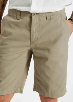 bonprix Hosen|Basics|Chino-Bermuda aus reiner Baumwolle, Regular Fit new khaki