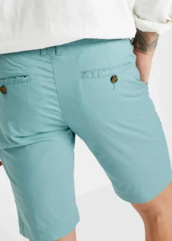 bonprix Hosen|Basics|Chino-Bermuda, Regular Fit mineralblau