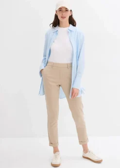 bonprix Bekleidung·Kleider|Hosen|Chinohose aus Viskose-Mix sand