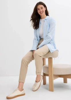 bonprix Bekleidung·Kleider|Hosen|Chinohose aus Viskose-Mix sand